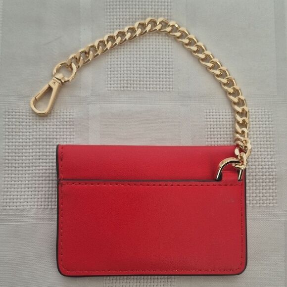 HOST PICK🥳 Michael Kors Scarlet Card Holder with Gold Chain - Picture 5 of 16